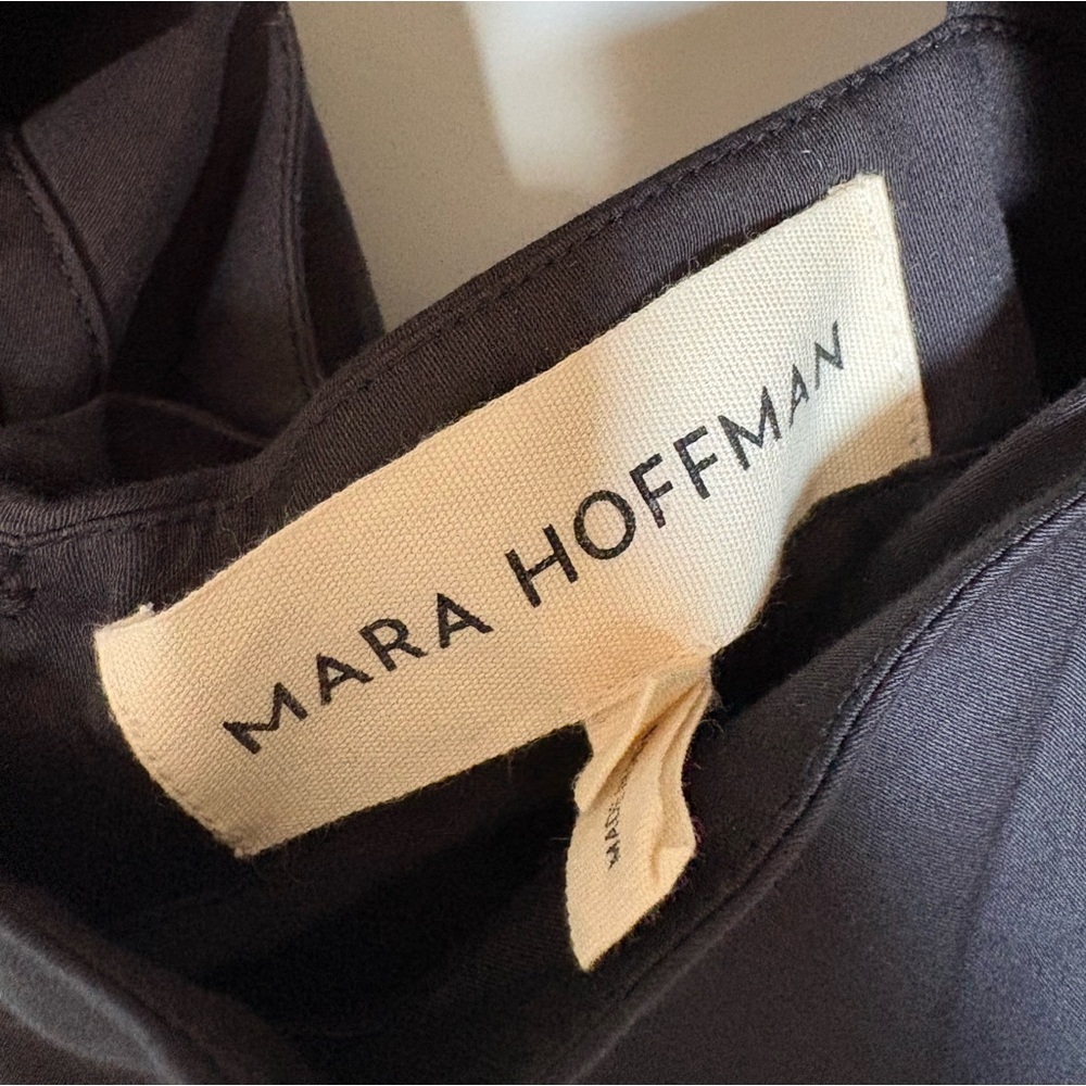 Mara Hoffman Leila Black Knotted Cutout Maxi Dress Size 6 - Picture 8 of 9
